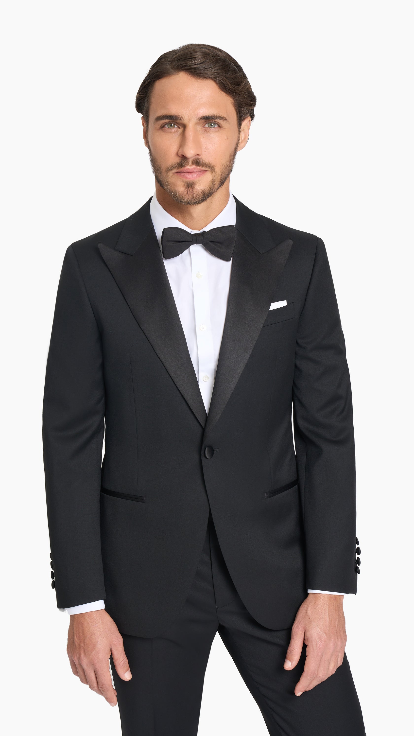 Reda Black Twill Custom Tuxedo Suit - Edit Suits Co.