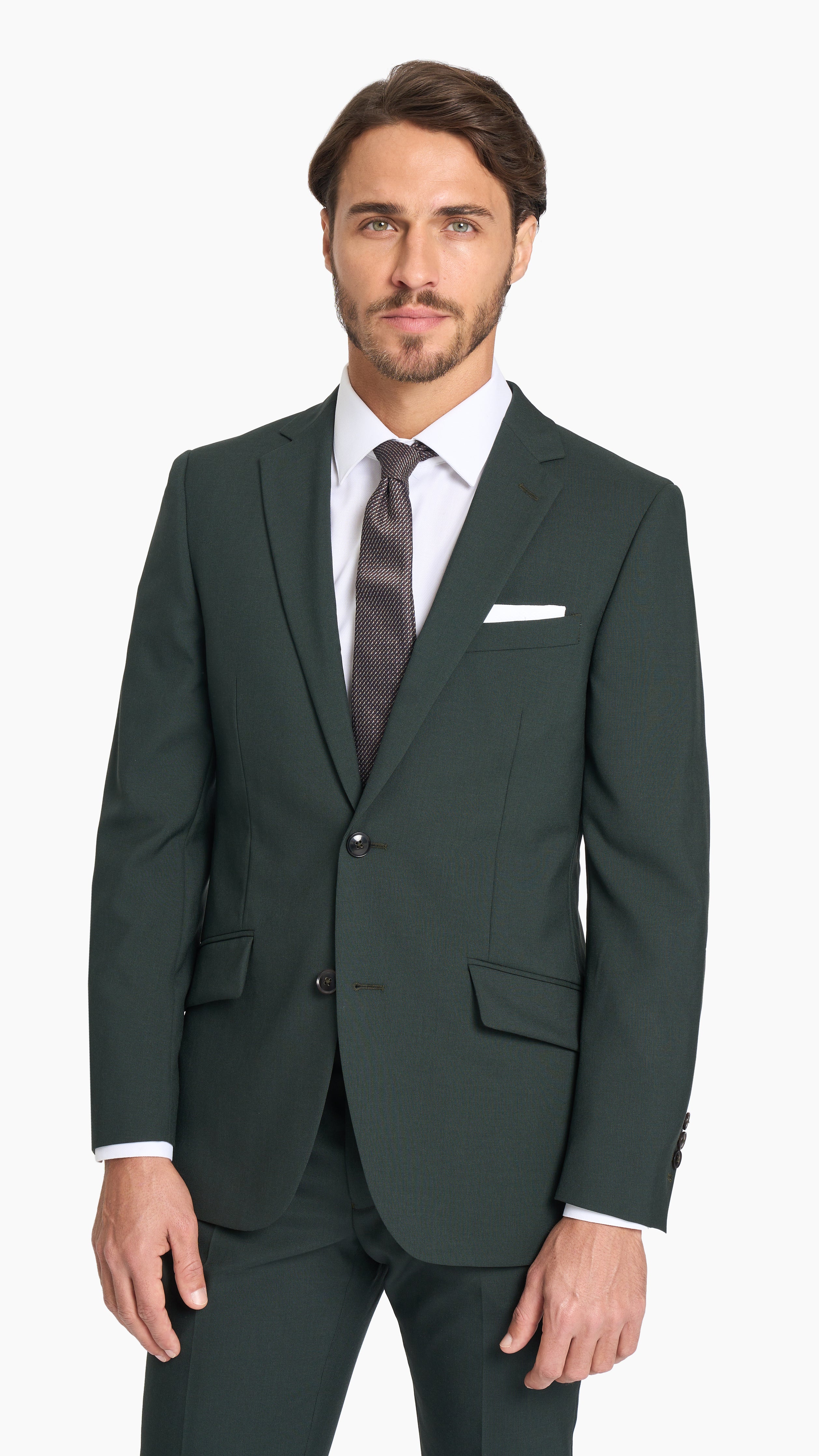 Dark green coat discount suit