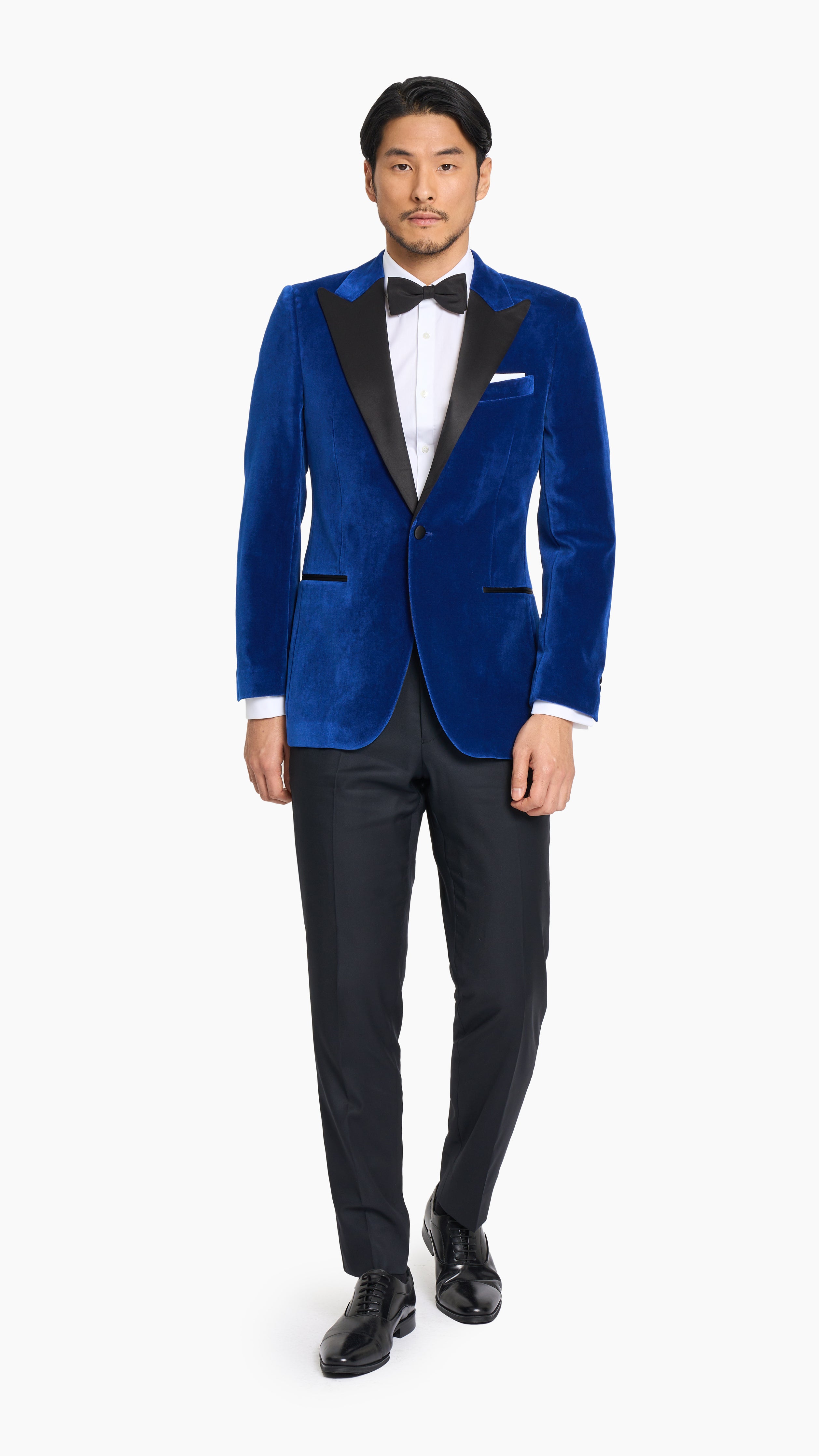 Blue velvet smoking clearance jacket