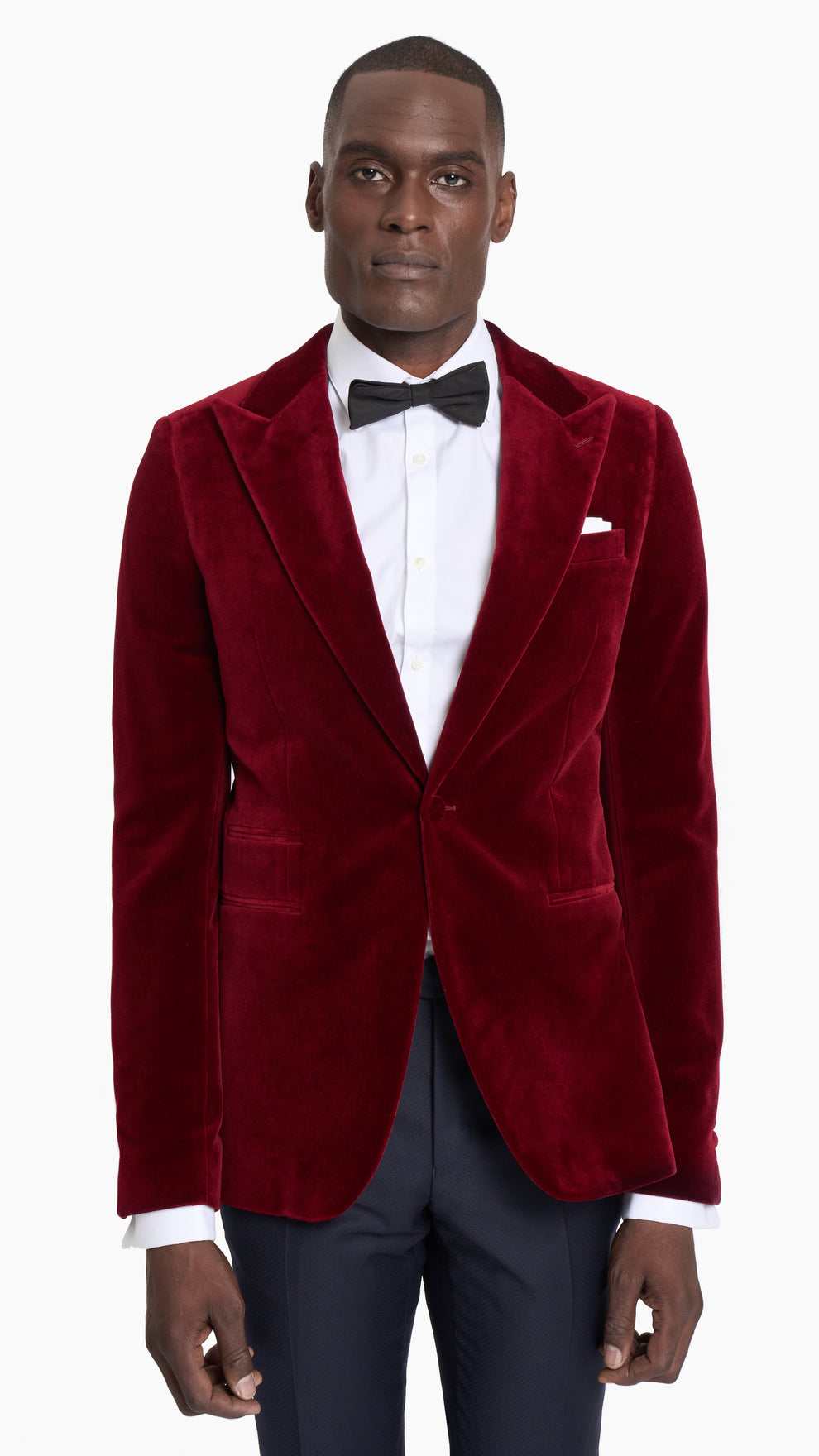 Scabal Cherry Velvet Custom Tuxedo Jacket - Edit Suits Co.